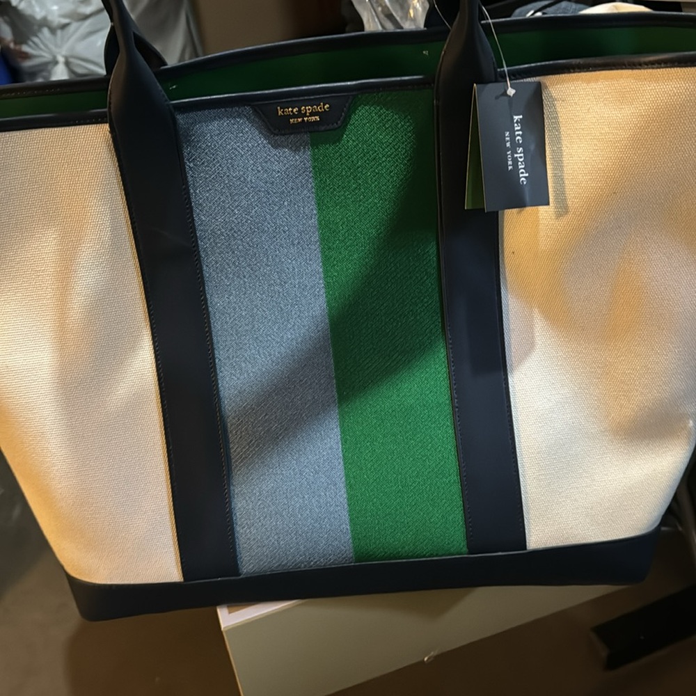 Extra Large Kate Spade Canvass Tote Bag - Picture 2 of 9
